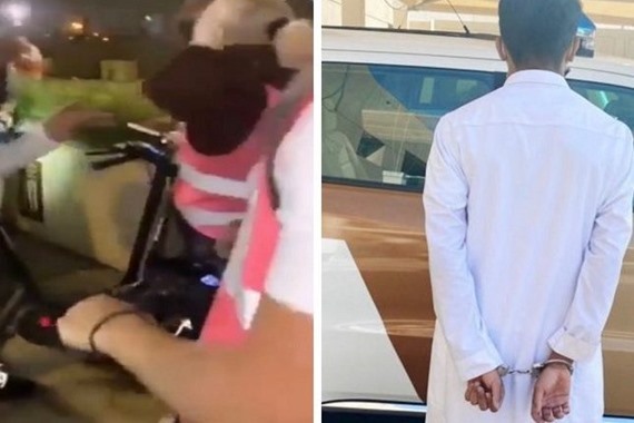 صورة شرطة الرياض: ضبط المواطن المتحرش بامرأة في مكان عام